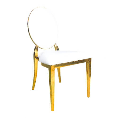 1 Стул Lizzeta (white+gold) Фото - 1 Стул Lizzeta (white+gold)
