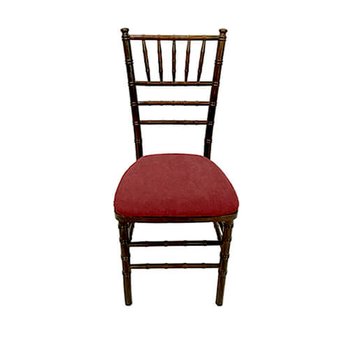 4 Подушка на стул Chiavari, бордовая Фото - 4 Подушка на стул Chiavari, бордовая
