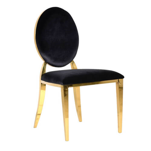 1 Стул Lizzeta (black+gold) Фото - 1 Стул Lizzeta (black+gold)